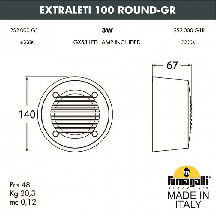 Накладной светильник fumagalli leti 2s2.000.000.wyg1l