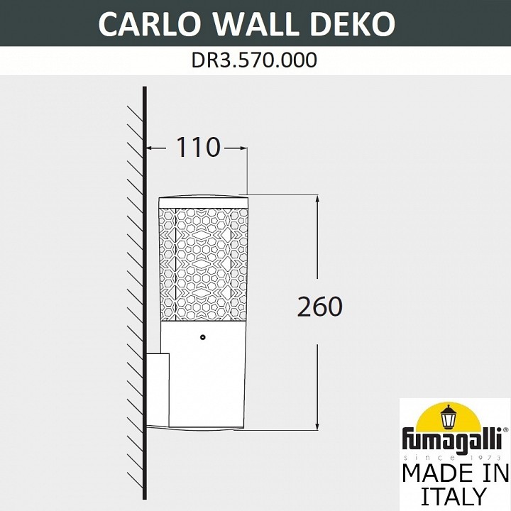 Светильник на штанге fumagalli carlo deco dr3.570.000.axu1l