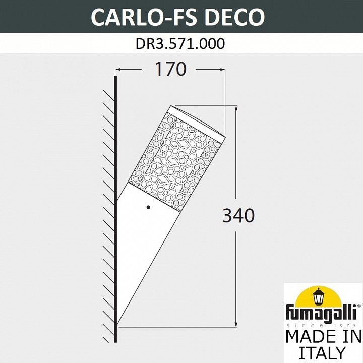 Светильник на штанге fumagalli carlo deco dr3.571.000.wxu1l