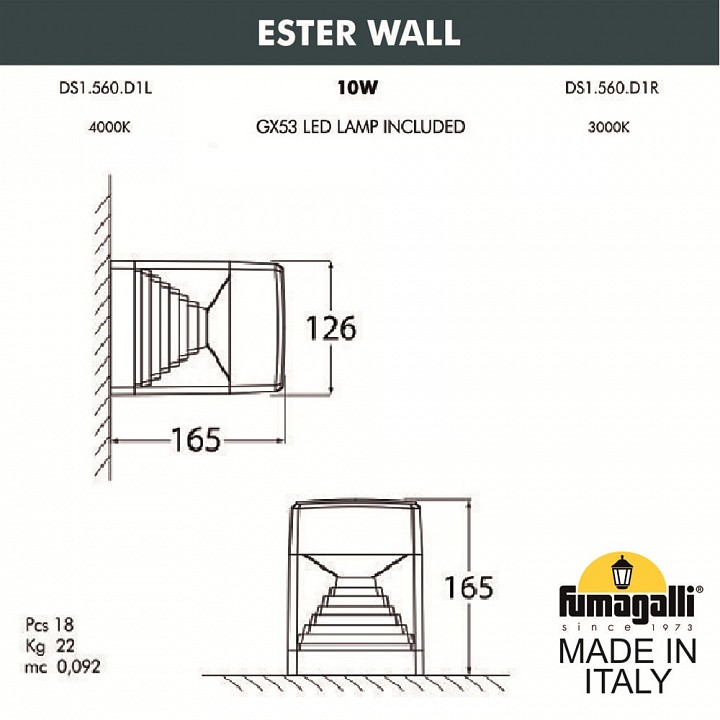 Накладной светильник fumagalli ester ds1.560.000.lxd1l