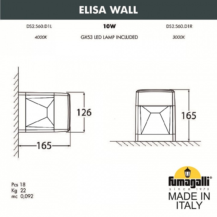 Накладной светильник fumagalli elisa ds2.560.000.lxd1l