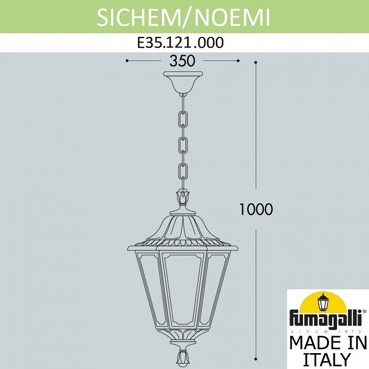 Подвесной светильник fumagalli noemi e35.121.000.wyh27