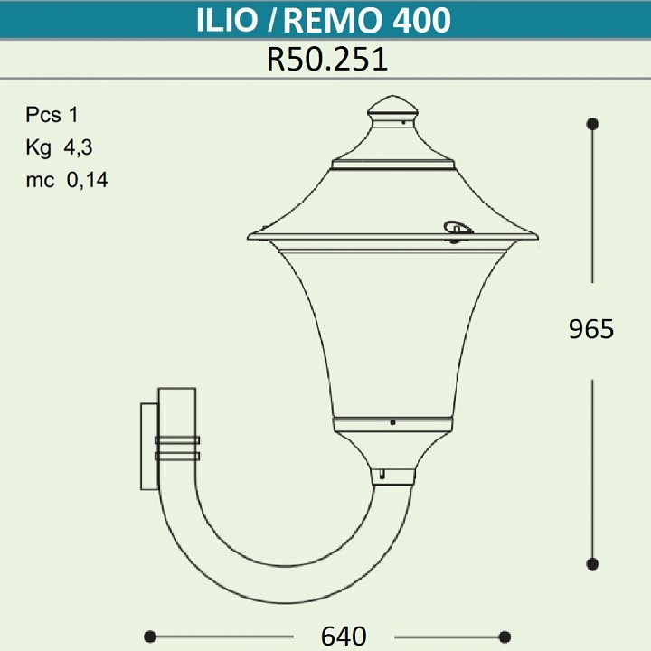 Светильник на штанге fumagalli remo r50.251.000.aye27