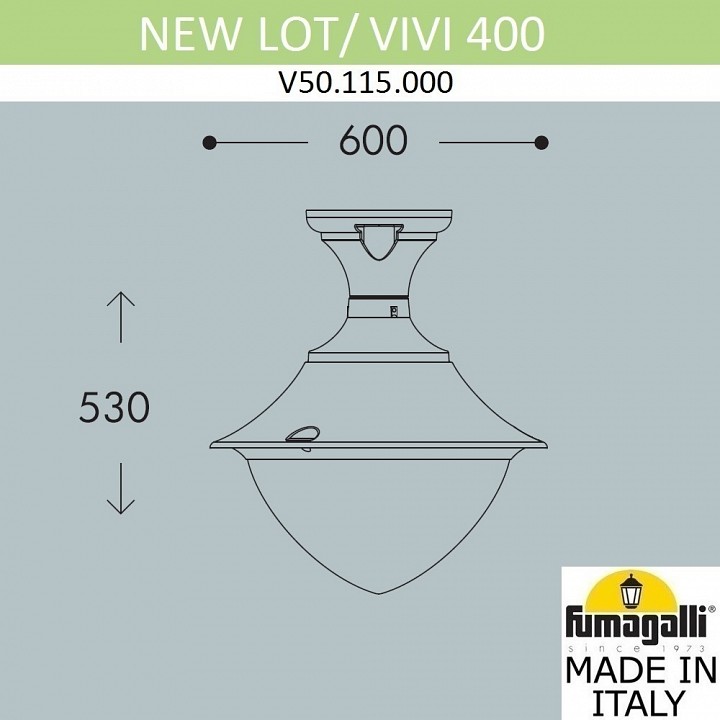 Светильник на штанге fumagalli vivi v50.115.000.axh27