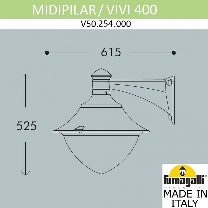 Светильник на штанге fumagalli vivi v50.254.000.axh27