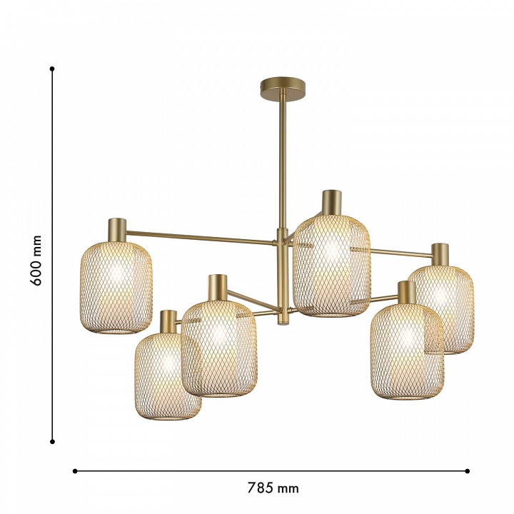 Люстра на штанге f-promo tokri 4603-6c
