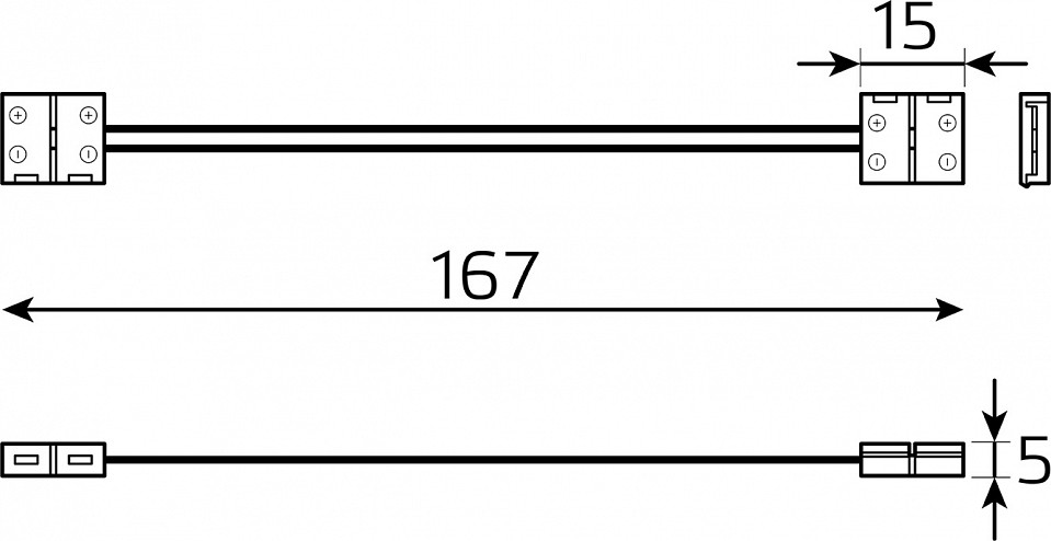 Соединитель лент гибкий gauss basic bt432