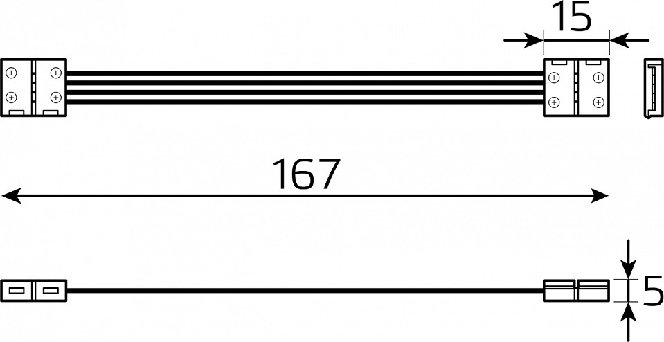 Соединитель лент гибкий gauss basic bt434