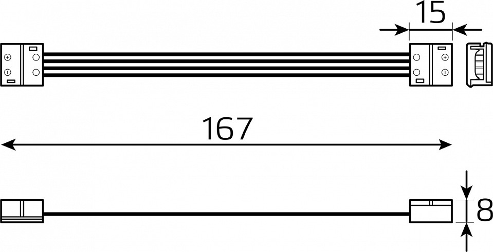 Соединитель лент гибкий gauss basic bt437