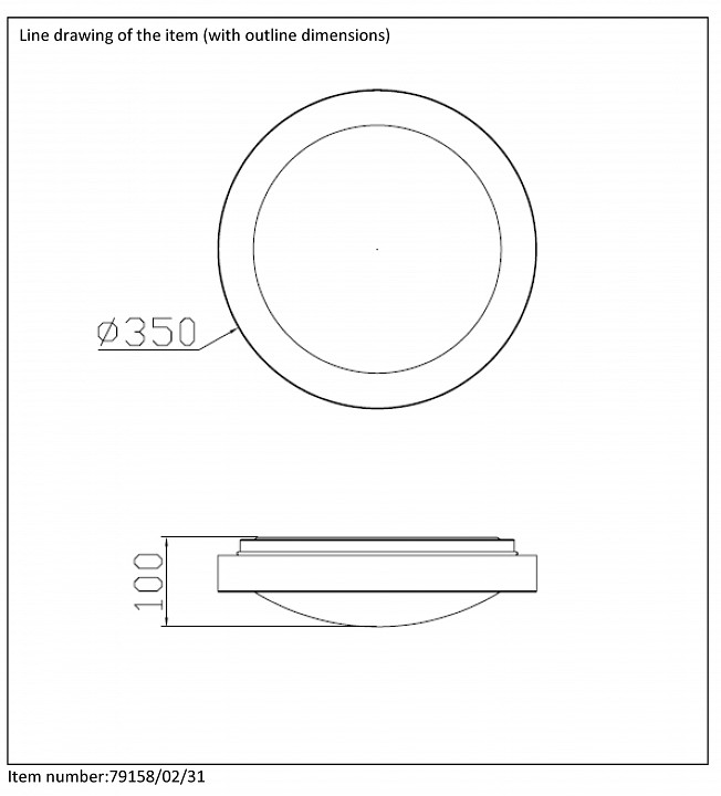 Накладной светильник lucide fresh 79158/02/31