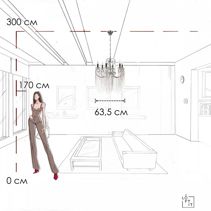 Подвесная люстра loft it wonderland 10405/6