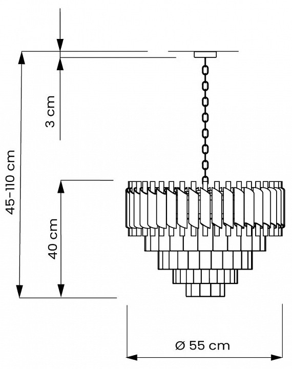 Подвесная люстра lumina deco mazini ldp 6003-500 wt+f.gd