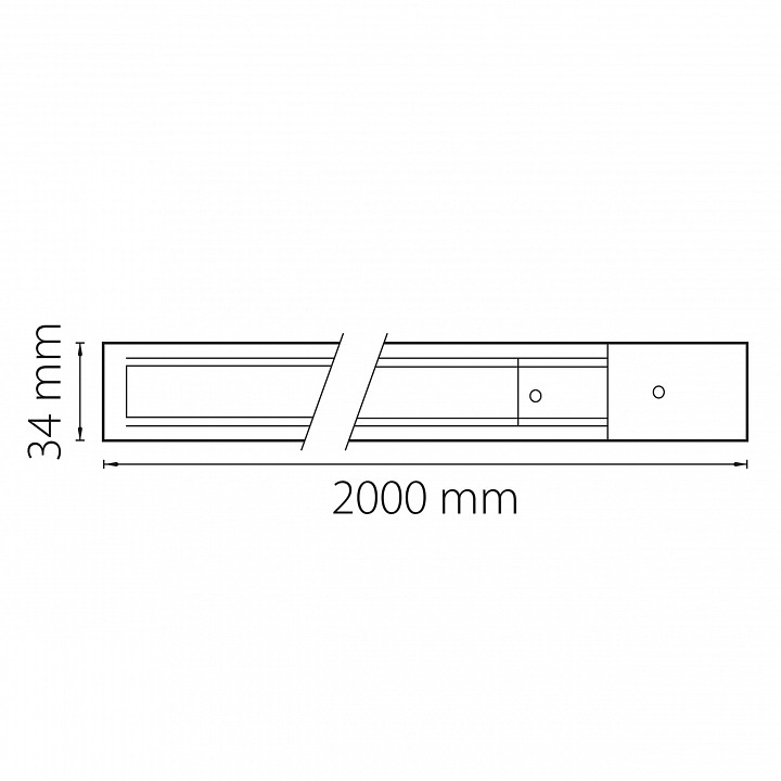 Трек накладной lightstar barra 502028