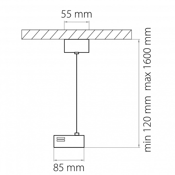 Подвес для трека lightstar barra 502197