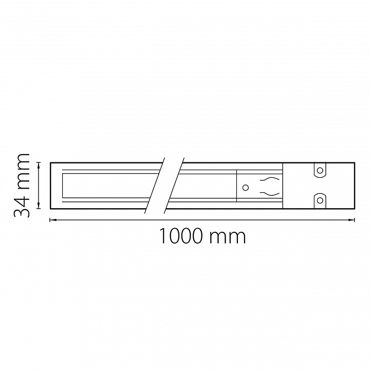 Трек накладной lightstar barra 504018