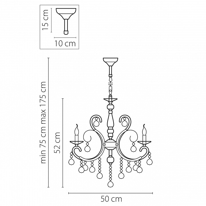 Подвесная люстра osgona elegante 708054