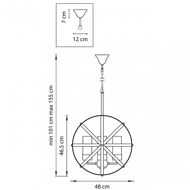 Подвесная люстра lightstar cero 731147