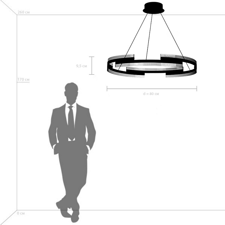 Подвесная люстра lightstar rotonda 736333