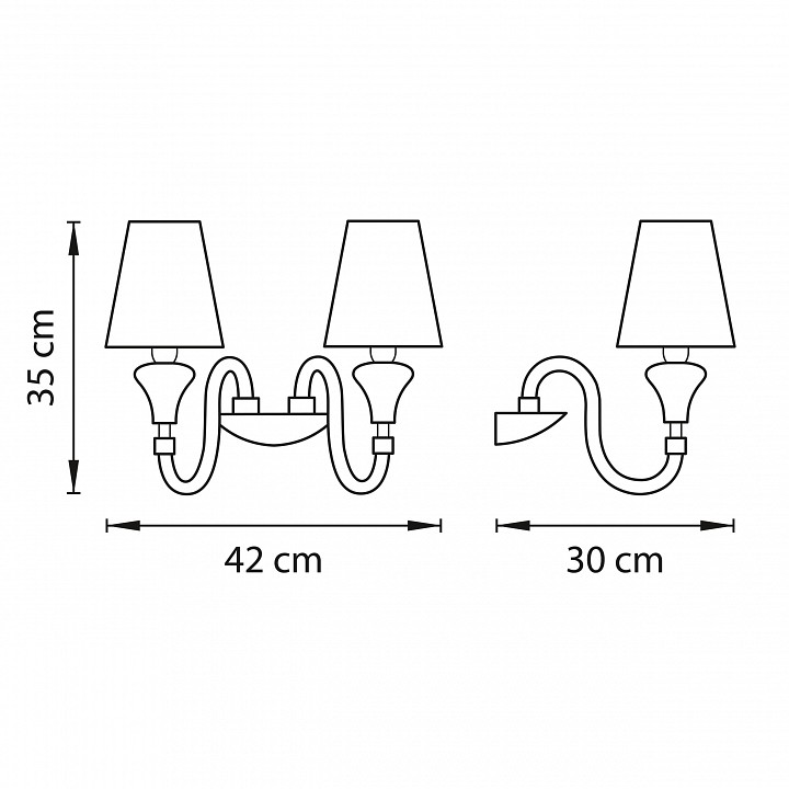Бра lightstar otto 809626