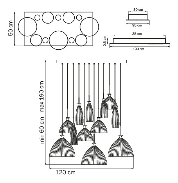 Подвесной светильник lightstar agola 810223