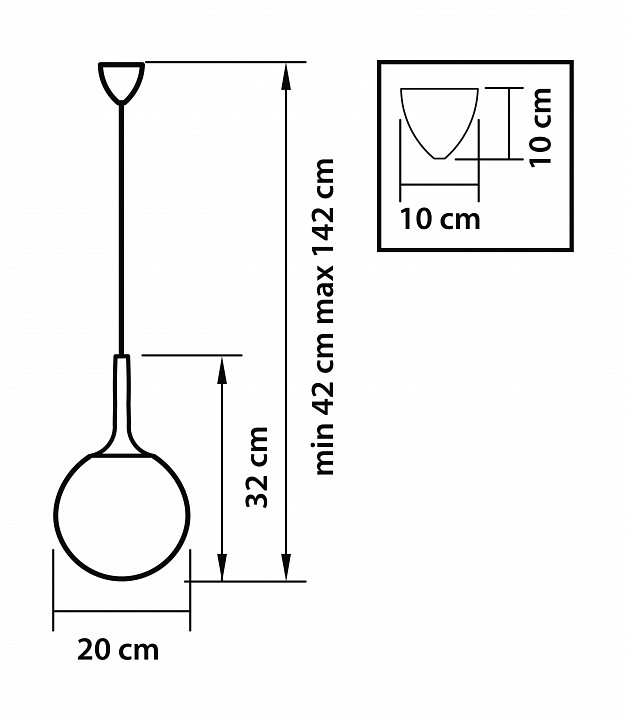 Подвесной светильник lightstar globo 813023