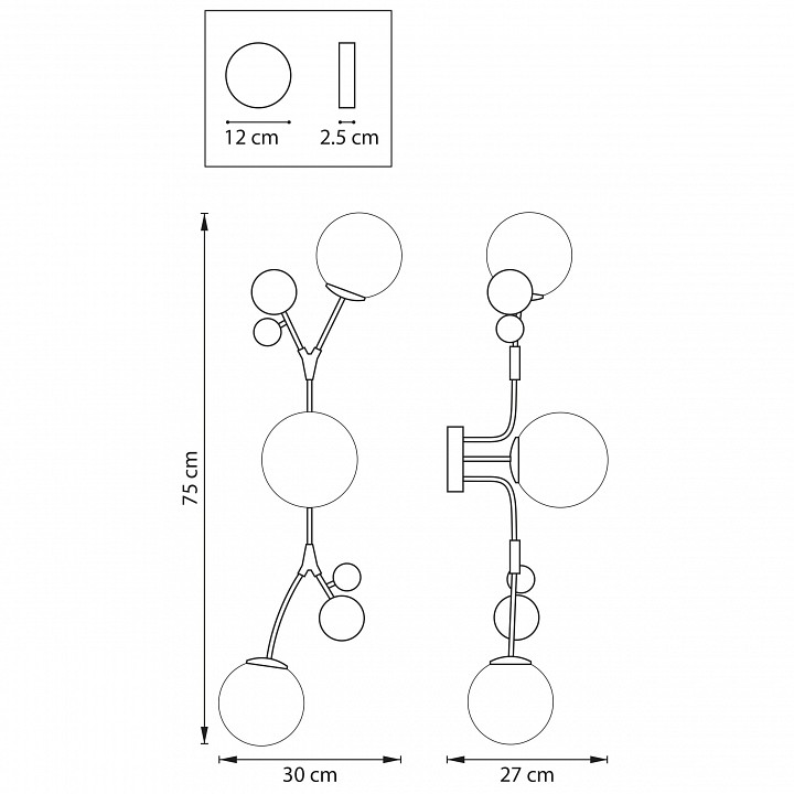 Бра lightstar croco 815537