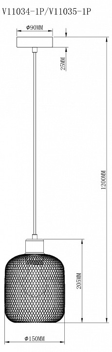 Подвесной светильник moderli olivia v11035-1p