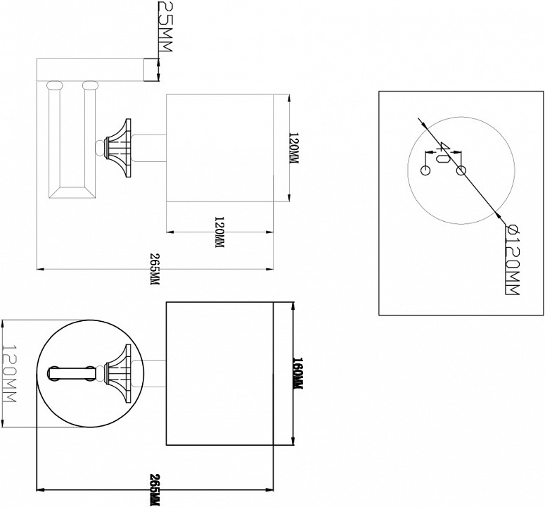 Бра moderli katar v2620-1w
