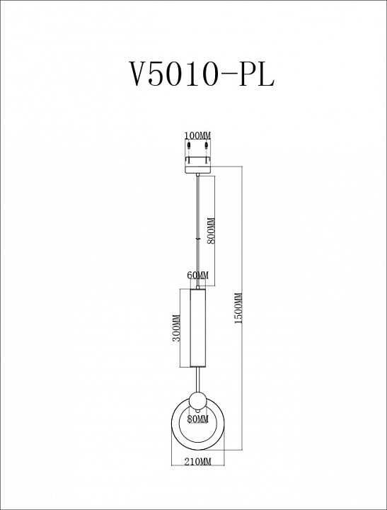 Подвесной светильник moderli richard v5010-pl