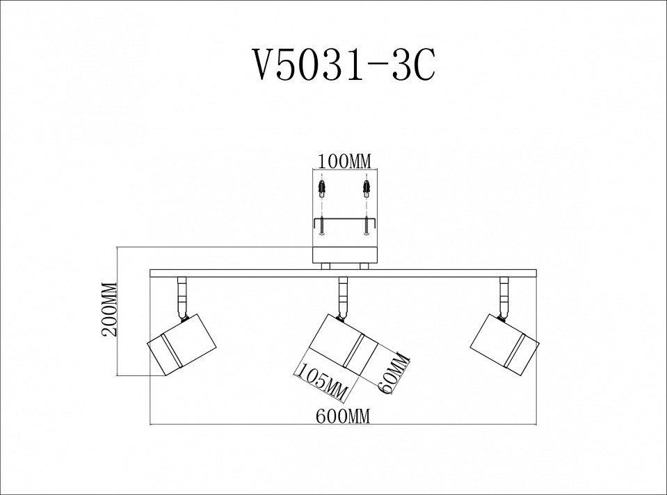 Спот moderli david v5031-3c