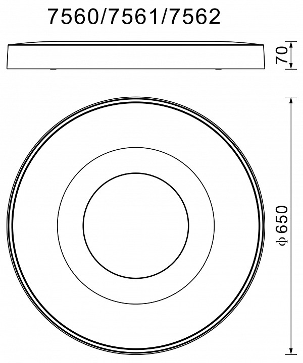 Накладной светильник mantra coin 7561