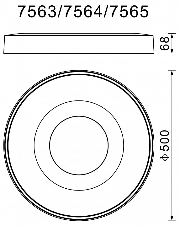 Накладной светильник mantra coin 7563