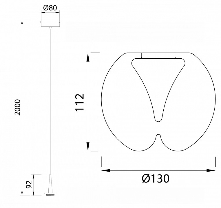 Подвесной светильник mantra andromeda 8931+8939