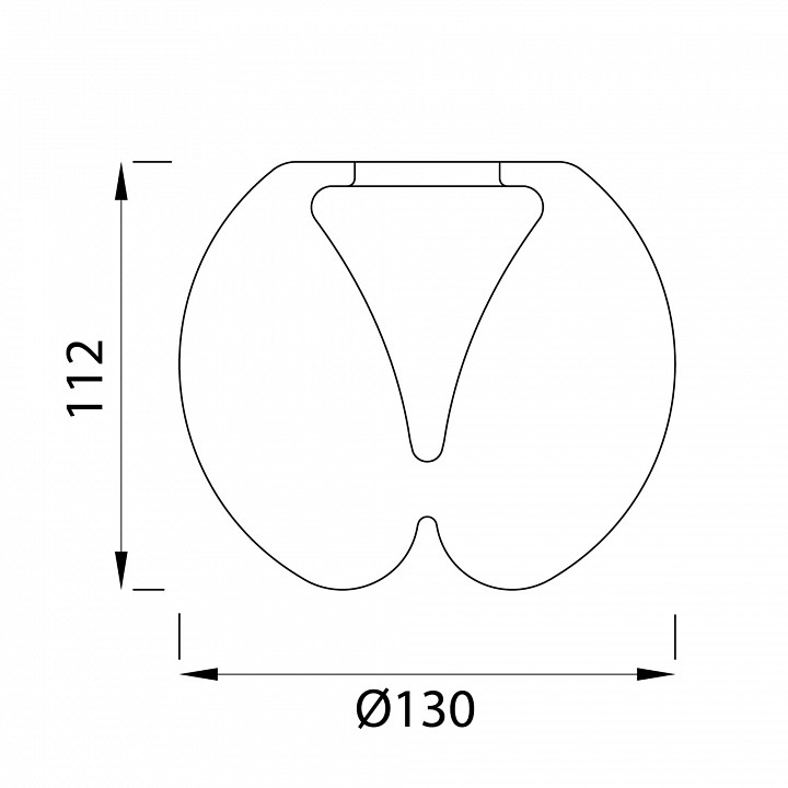 Плафон стеклянный mantra andromeda 8939