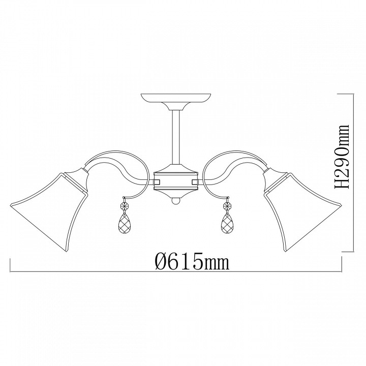Потолочная люстра de city олимпия 106010705
