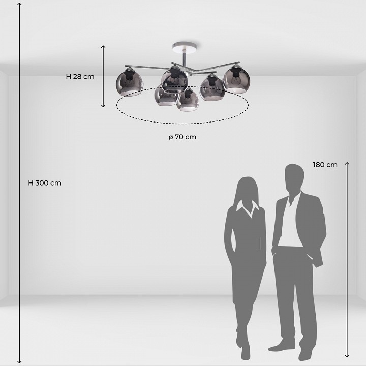 Люстра на штанге de city вита 220013906