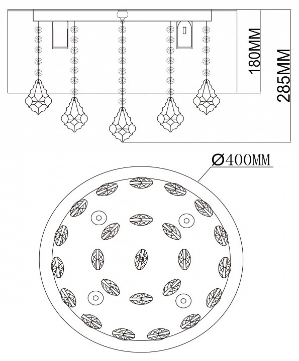 Накладной светильник mw-light жаклин 14 465015904
