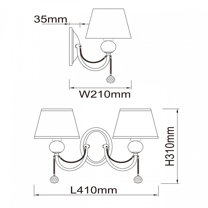 Бра mw-light федерика 84 684021302