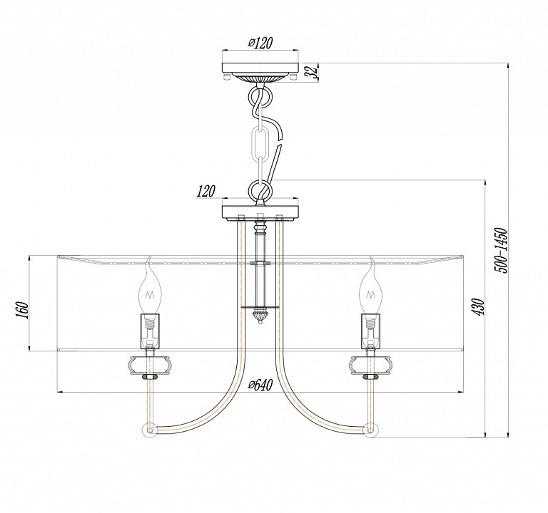 Подвесной светильник maytoni roma arm006pl-08g