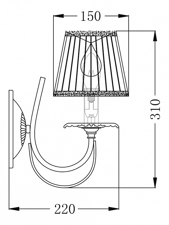 Бра maytoni olivia arm326-01-w