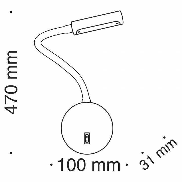 Бра maytoni stem c035wl-l3w3k