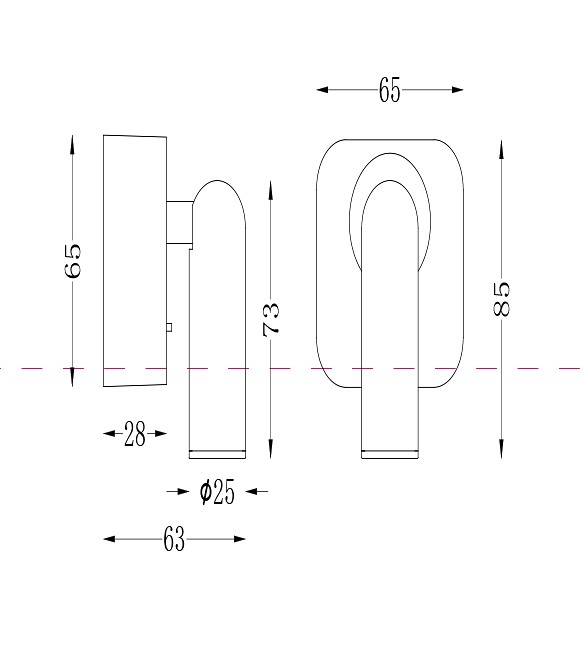 Спот maytoni mirax c039wl-l3w3k