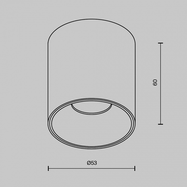 Накладной светильник maytoni alfa led c064cl-5w2.7k-rd-b