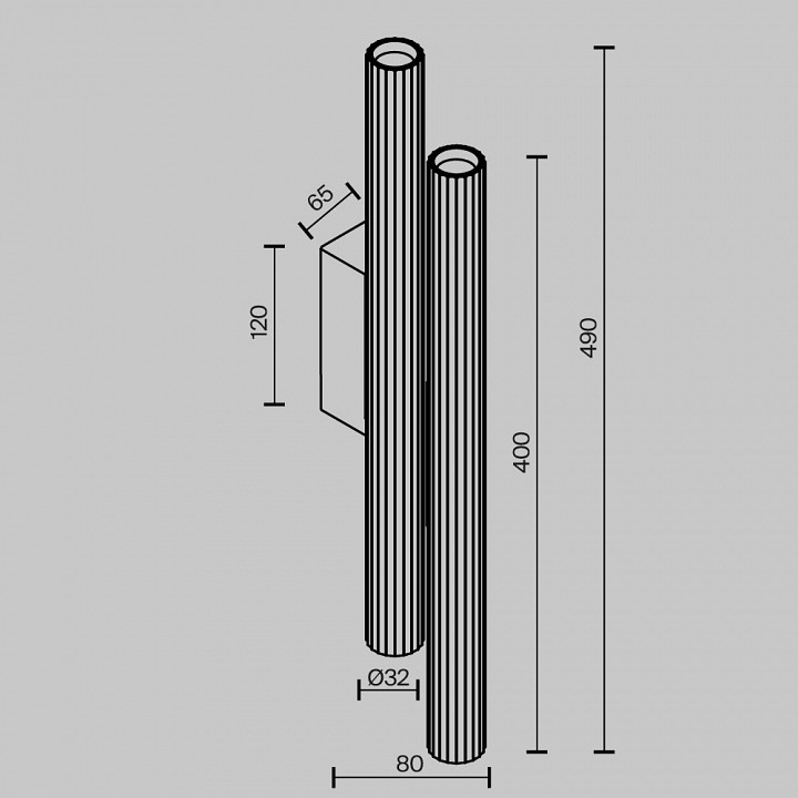 Накладной светильник maytoni calipso c082wl-24w2.7k-bs
