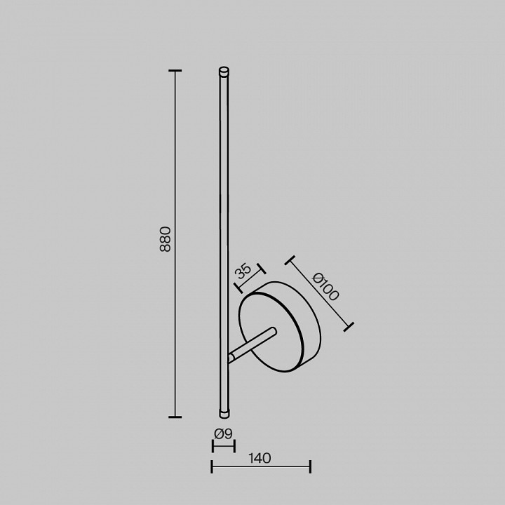 Бра maytoni elegant c085wl-l12bs2.7k