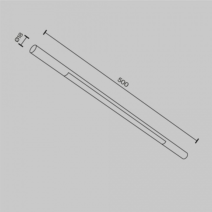 Модульный светильник maytoni basis c100cl-l500-12w3-6k-b