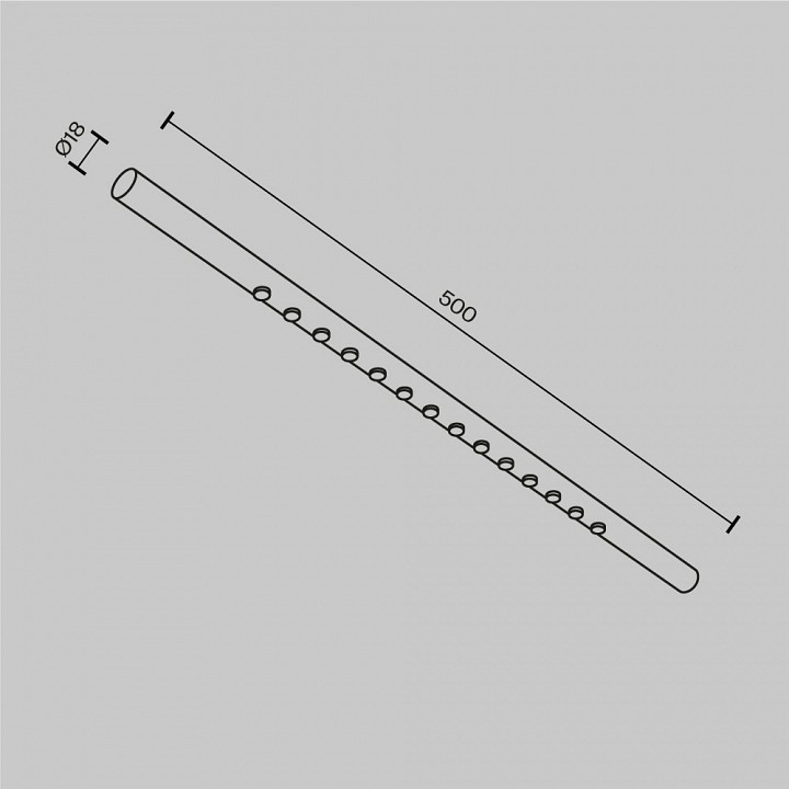 Модульный светильник maytoni points c101cl-l500-12w3-6k-b