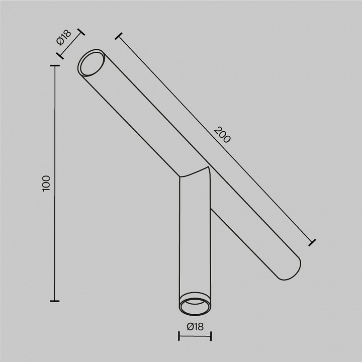 Модульный светильник maytoni focus led c102cl-3w3-6k-bs