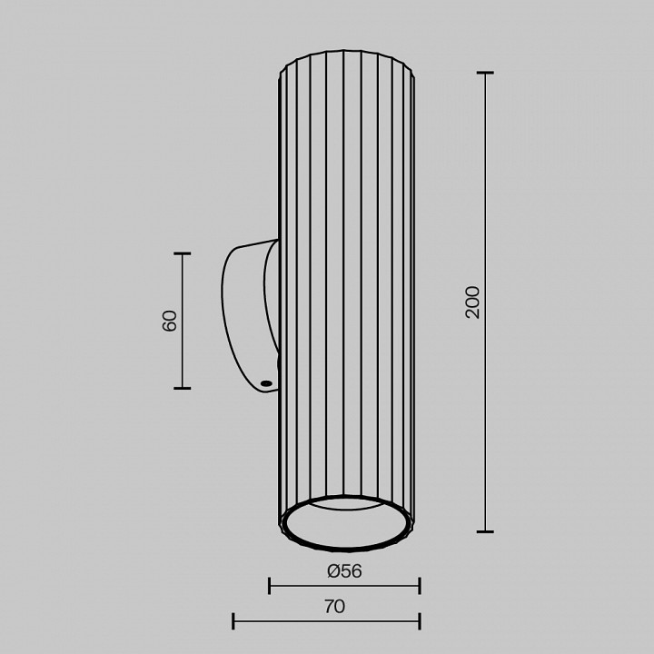Бра maytoni calipso c106wl-02-gu10-b