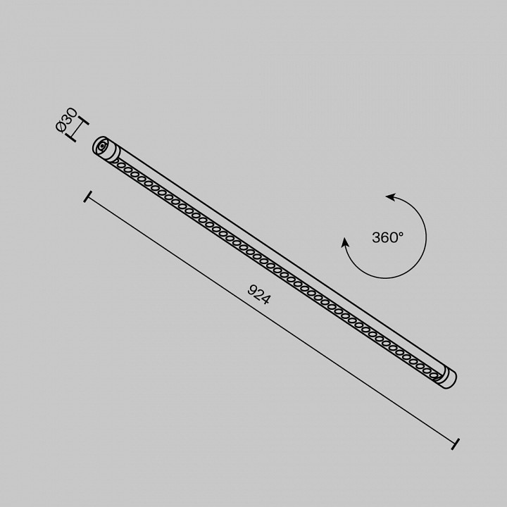 Модульный светильник maytoni points c149cl-l900-24w3k-b
